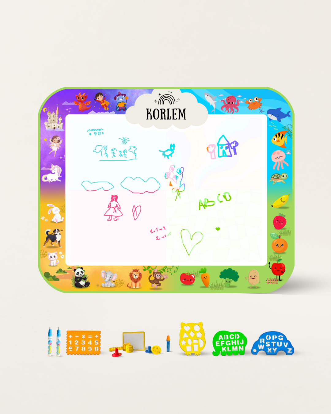 Infinity - Reusable Educational Water Drawing Mat