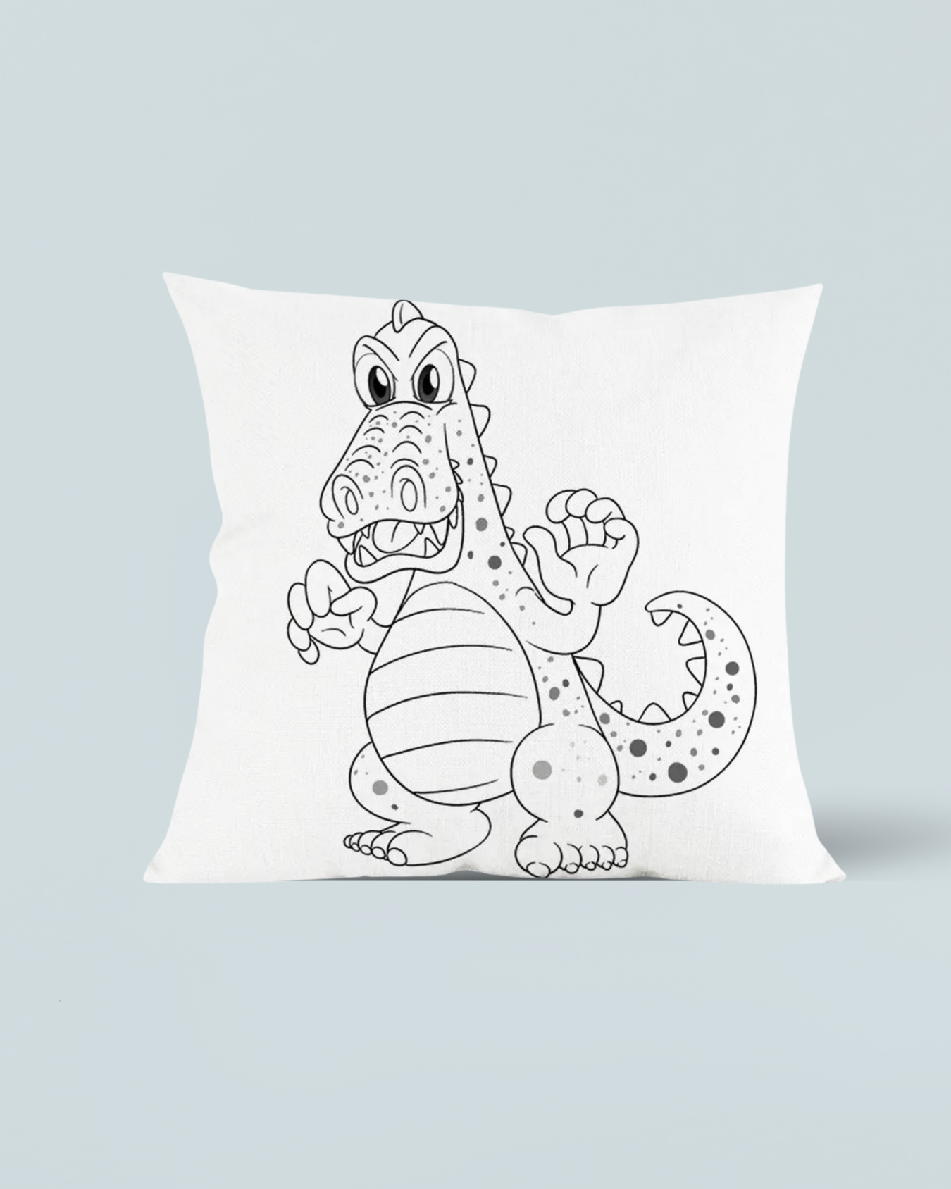 Coloring Cushion 45x45 cm - Dinosaur